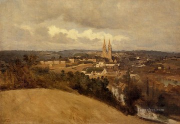 Vista de Saint Lo plein air Romanticismo Jean Baptiste Camille Corot Pinturas al óleo